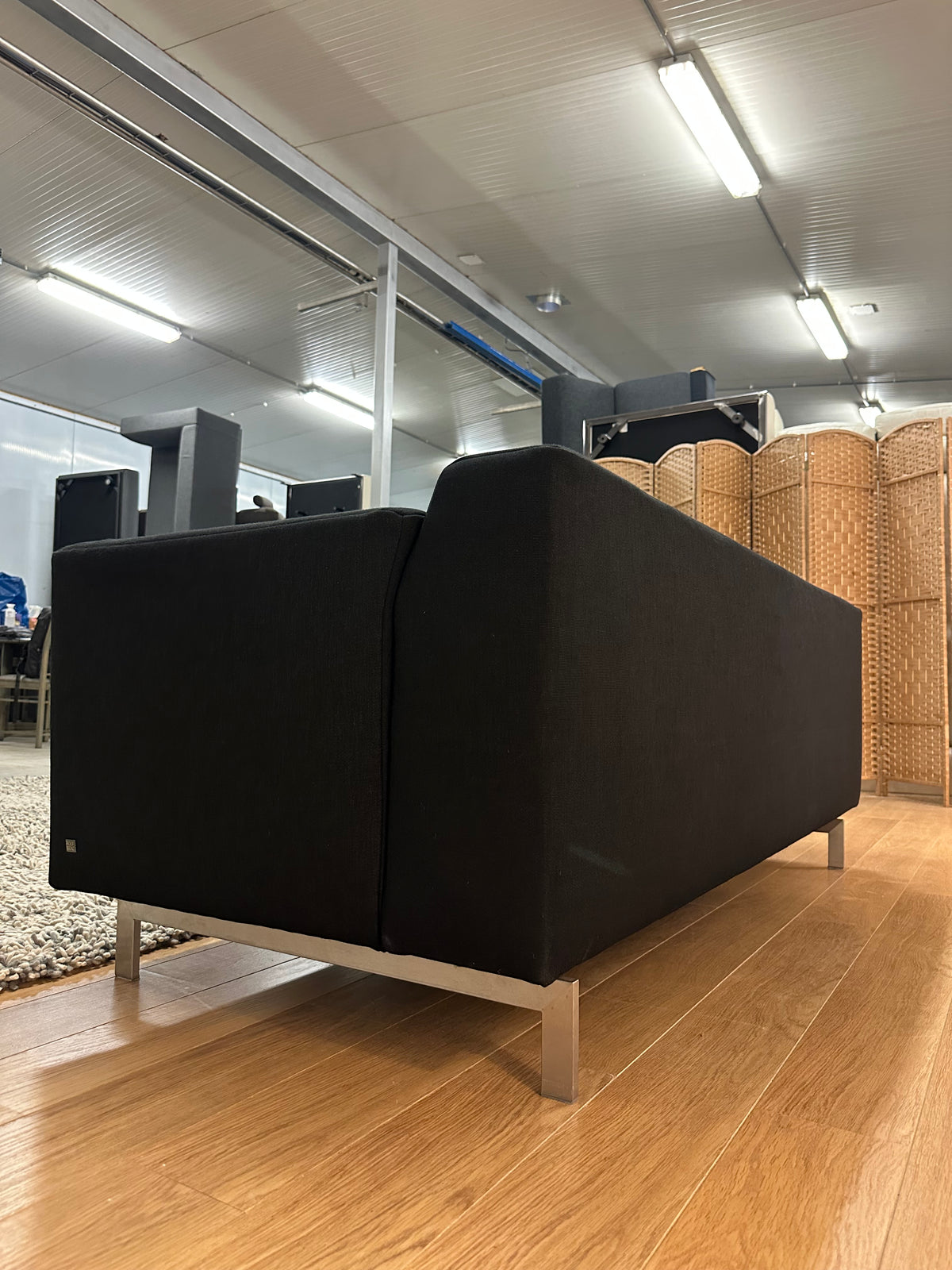 Rolf Benz Linea 3-zitsbank Zwart Stof - Tijdloos Design