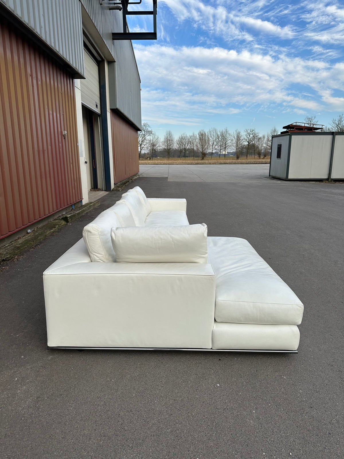 ZGAN Minotti Hamilton | Wit Leer | NP: €30.000
