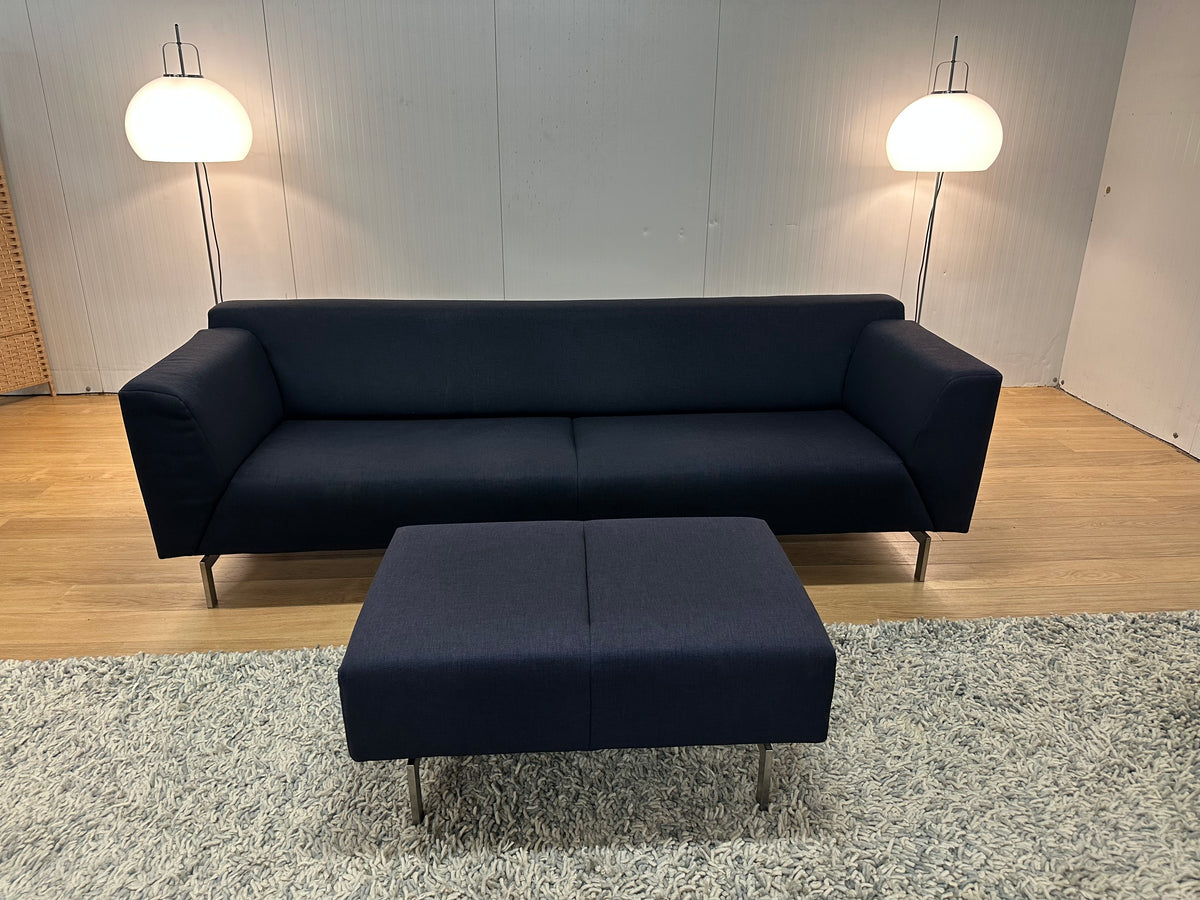 Rolf Benz Linea 3-Zitsbank met Hocker