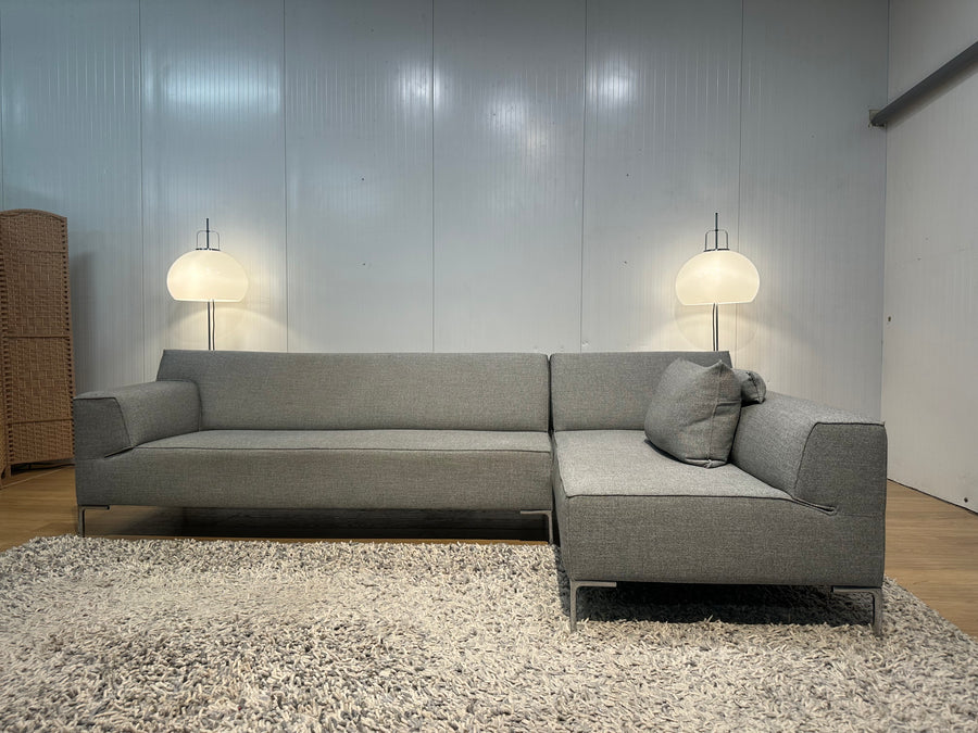 ZGAN Grijze Design on stock Bloq Hoekbank - NP €7.500