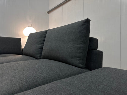 SHOWMODEL Minotti Andersen Hoekbank Donkergrijs NP: €27.500