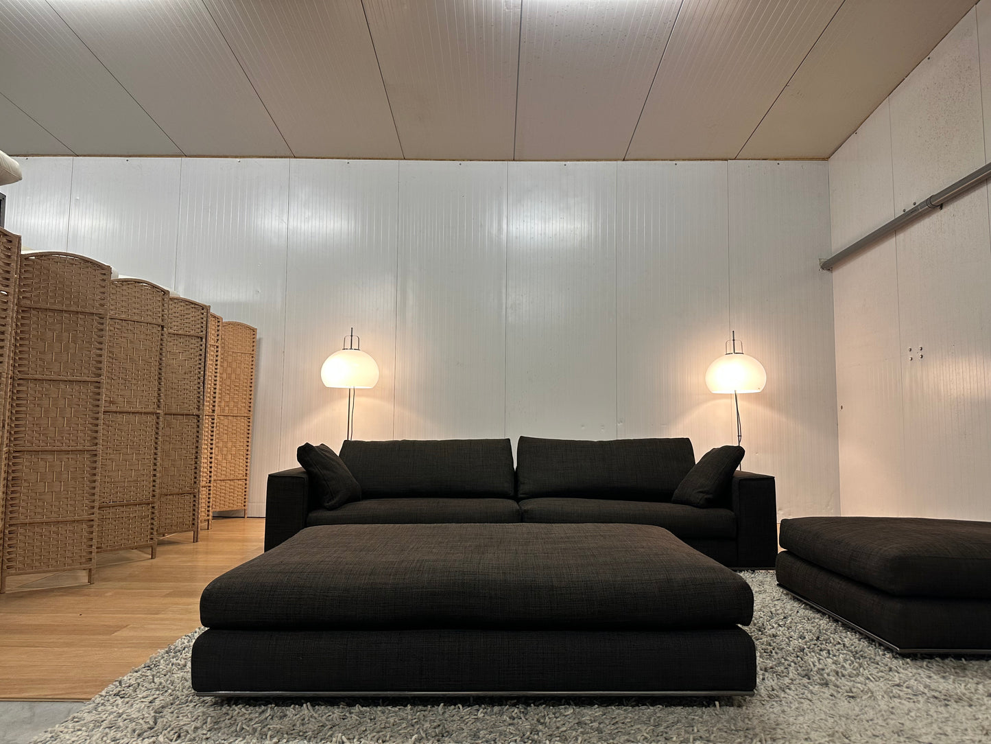 4-Delige Minotti Hamilton Set | Bank + Fauteuil + Hocker | Luxe Design Collectie