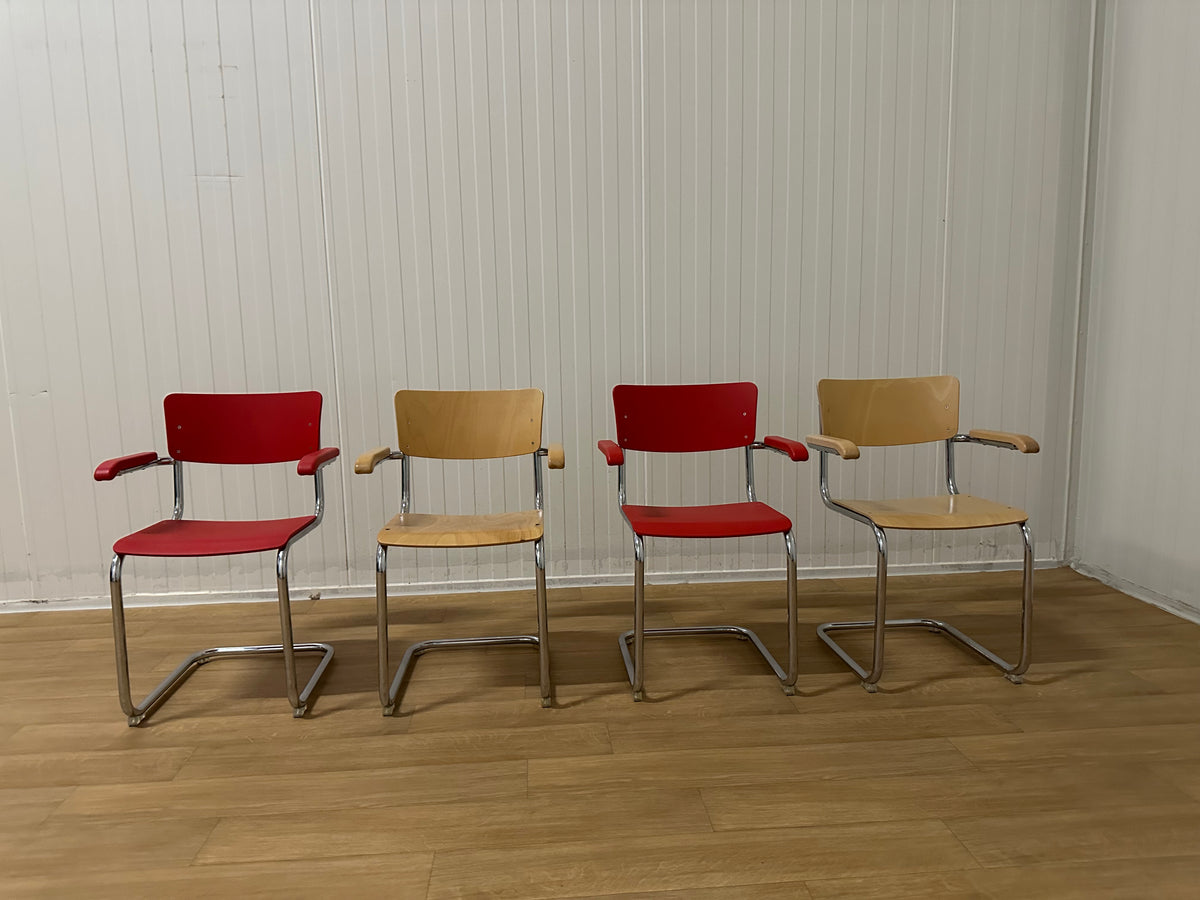 ZGAN 4x Thonet s 43 f stoelen