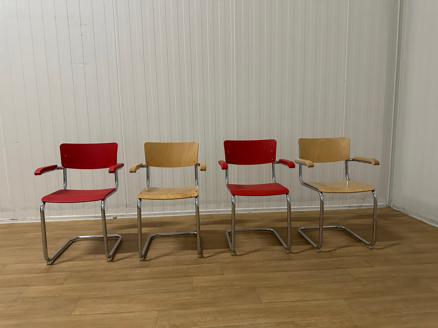 ZGAN 4x Thonet s 43 f stoelen