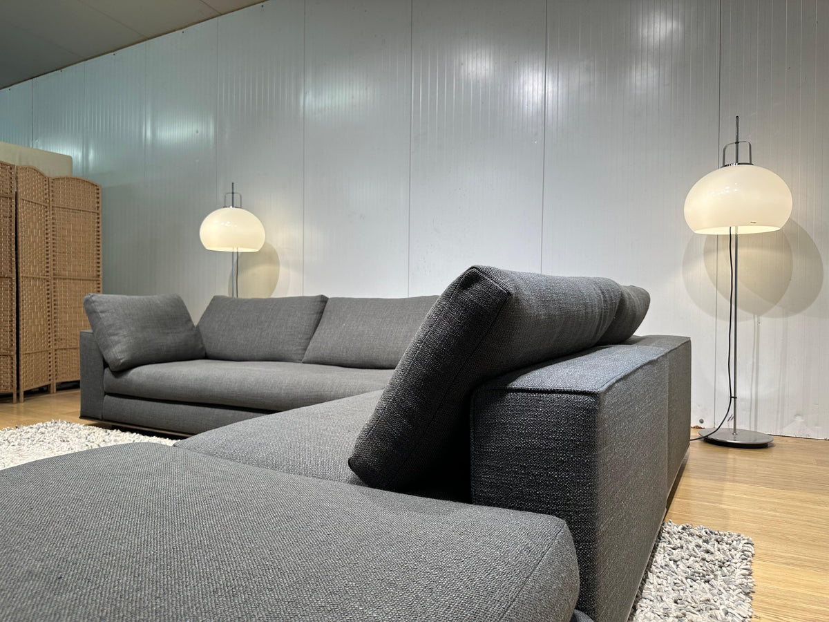 ZGAN Minotti Hamilton Hoekbank Donkergrijs - NP: 25k