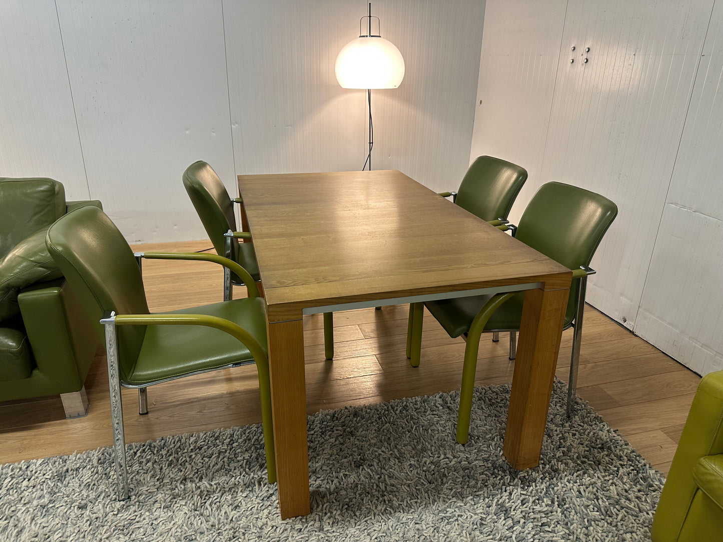 Complete Leolux Set Groen | Bank, Tafel, Stoelen & Fauteuils