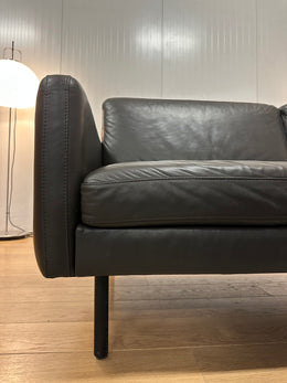 ZGAN Bolia Leren Bank + Hocker met Opbergruimte | Bruin