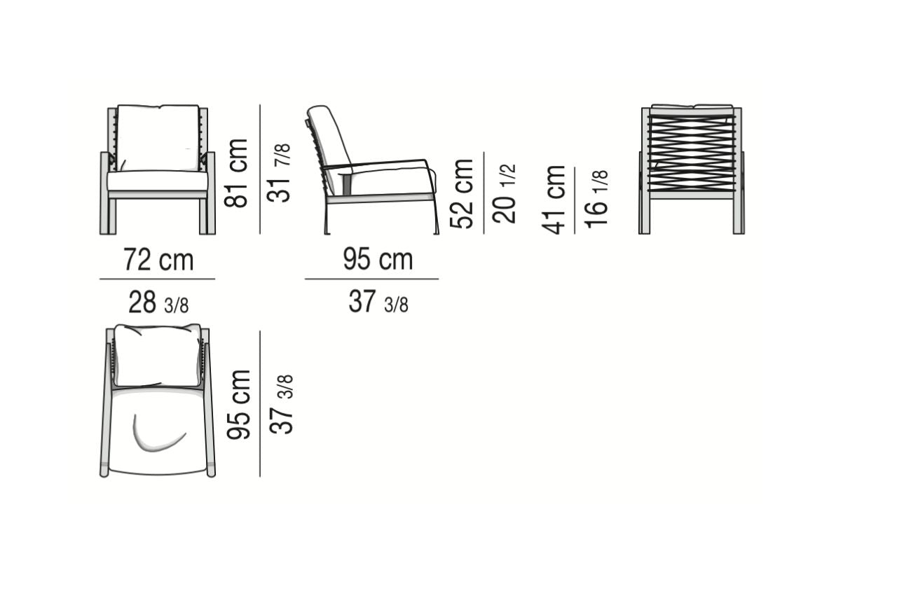 NIEUWSTAAT Minotti Richard Fauteuil + GARANTIE NP €4950