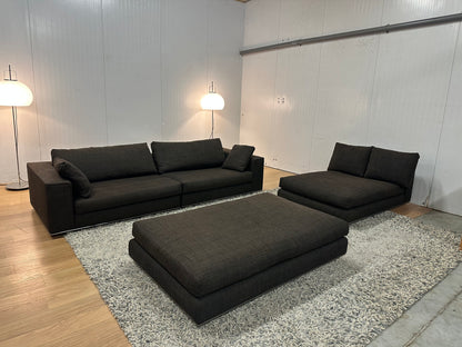 4-Delige Minotti Hamilton Set | Bank + Fauteuil + Hocker | Luxe Design Collectie