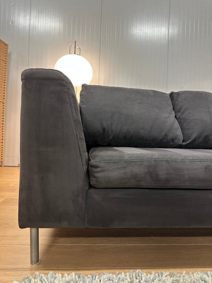 ZGAN Ewald Schillig Hoekbank Antraciet Alcantara Luxe Design