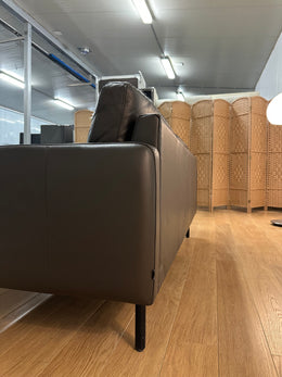 ZGAN Bolia Leren Bank + Hocker met Opbergruimte | Bruin