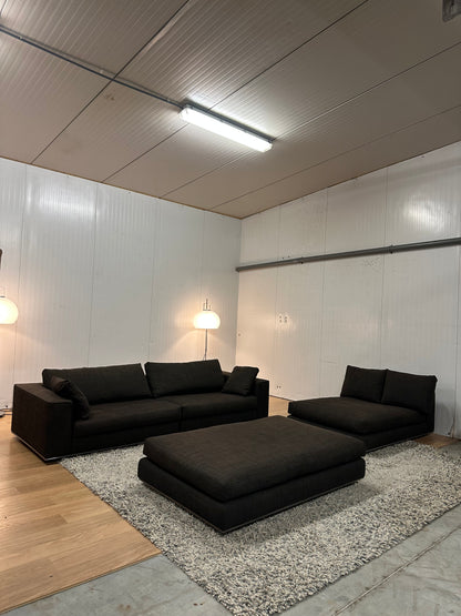 4-Delige Minotti Hamilton Set | Bank + Fauteuil + Hocker | Luxe Design Collectie