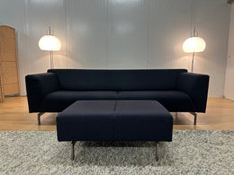 Rolf Benz Linea 3-Zitsbank met Hocker