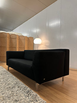 Rolf Benz Linea 3-zitsbank Zwart Stof - Tijdloos Design