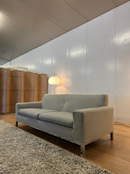 ZGAN Minotti 2/3-Zits Bank Grijs Wol | Professioneel Gereinigd