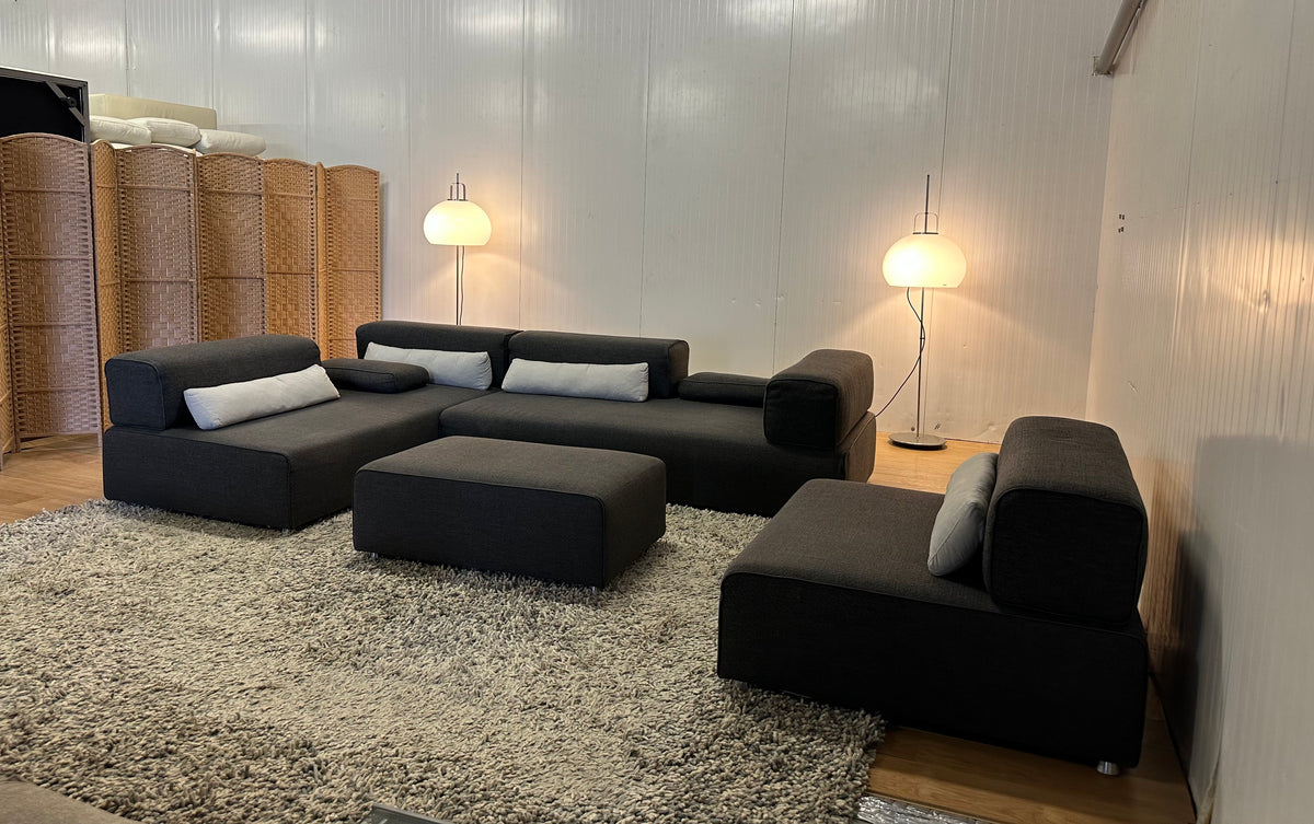 Leolux Ponton 4-delige Modulaire Design Bank met Hocker