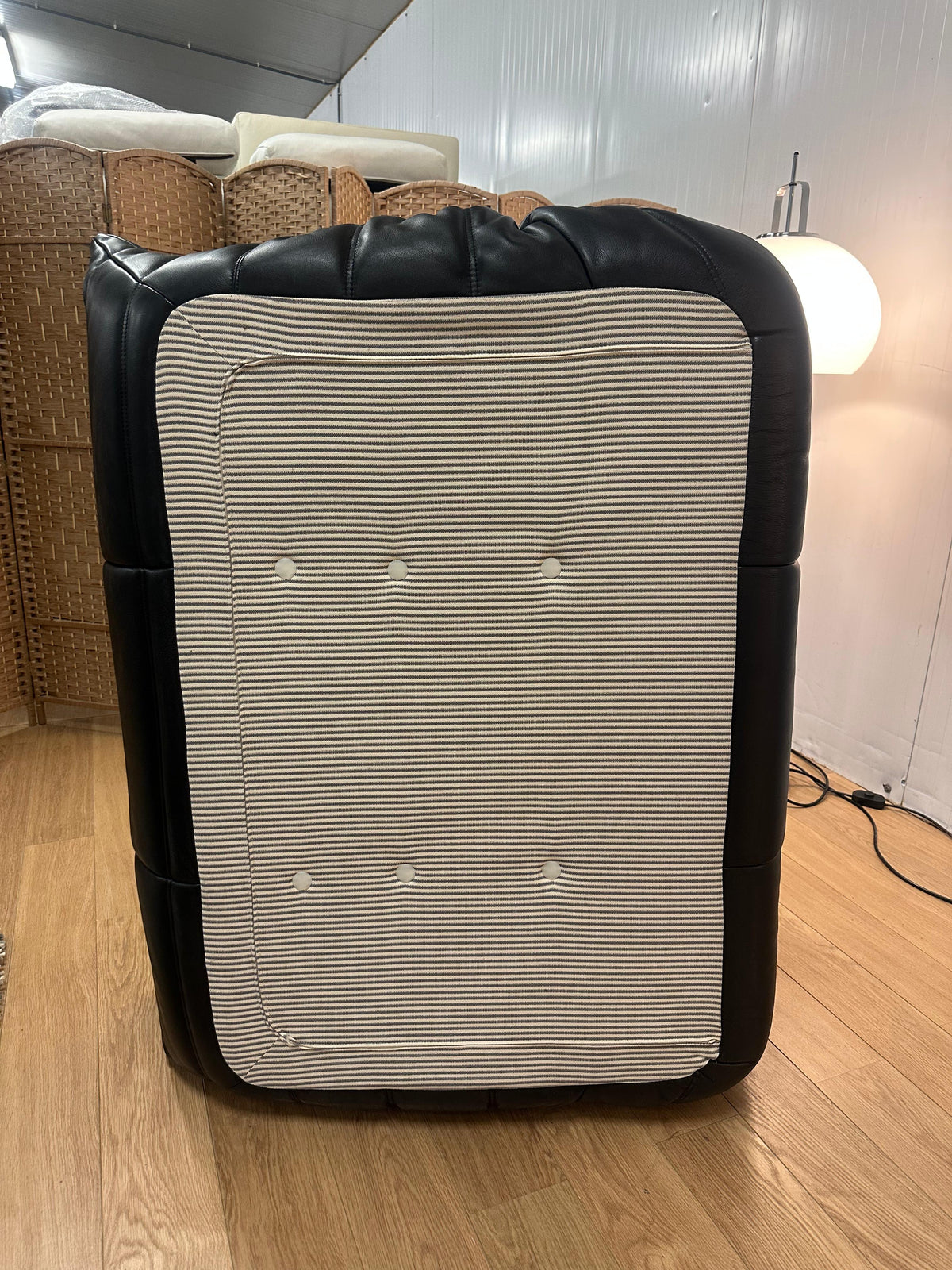 NIEUW Ligne Roset Togo Set Zwart Leer 2-Zits + 1-Zits + Poef
