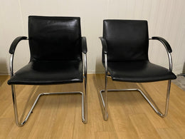KOOPJE - 2x Walter Knoll stoelen George Cantilever