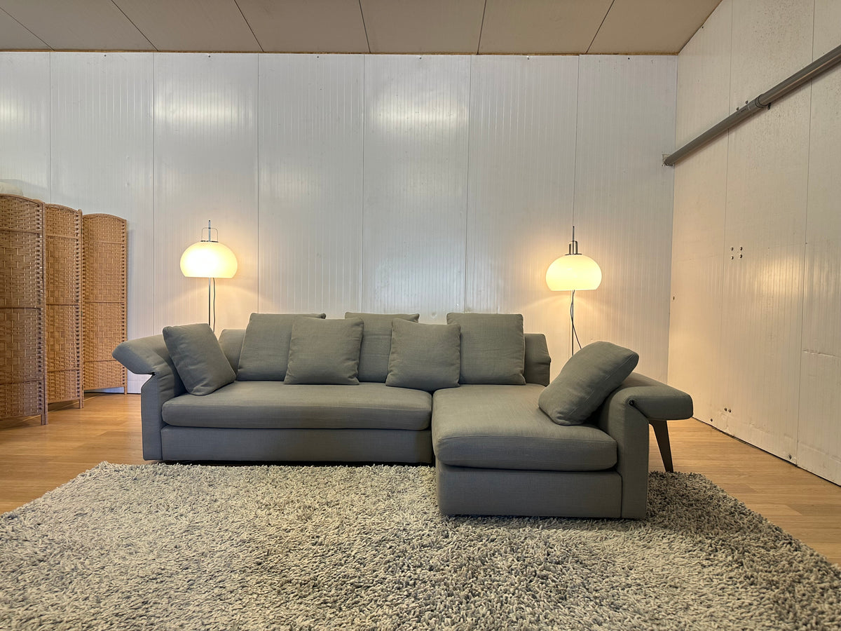 Nieuwstaat Minotti Collar Hoekbank met Minotti Bijzettafel