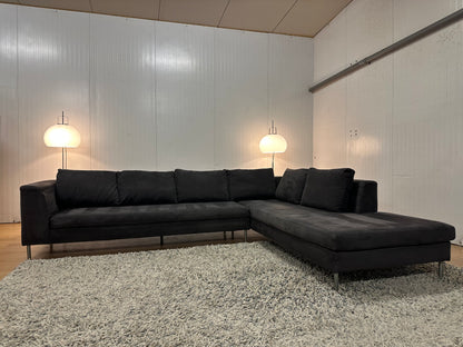 ZGAN Ewald Schillig Hoekbank Antraciet Alcantara Luxe Design