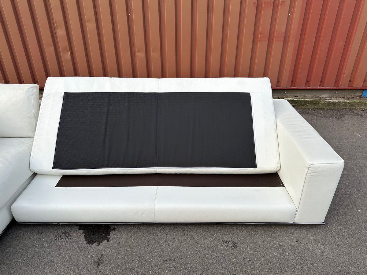 ZGAN Minotti Hamilton | Wit Leer | NP: €30.000