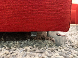 Leolux Faya Lobi Hoekbank + Hocker (Rood) – NP: €8.000
