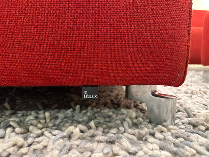 Leolux Faya Lobi Hoekbank + Hocker (Rood) – NP: €8.000