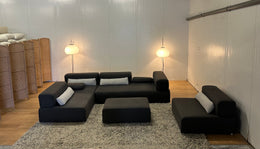 Leolux Ponton 4-delige Modulaire Design Bank met Hocker