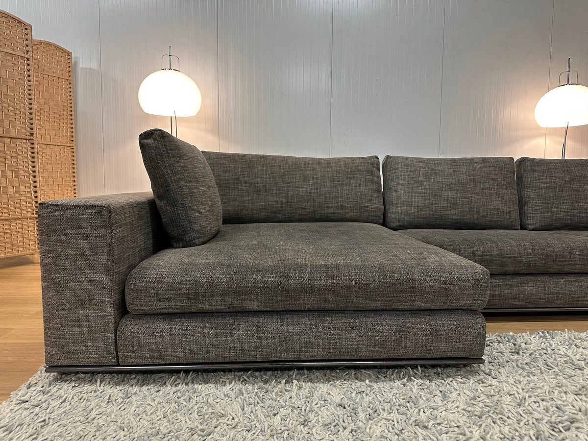 Minotti Hamilton Hoekbank Bruin-Grijs Gemêleerd NP: €24.000