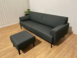 ZGAN Rolf Benz 310 3-zitsbank met Hocker - Nieuwprijs €5.000