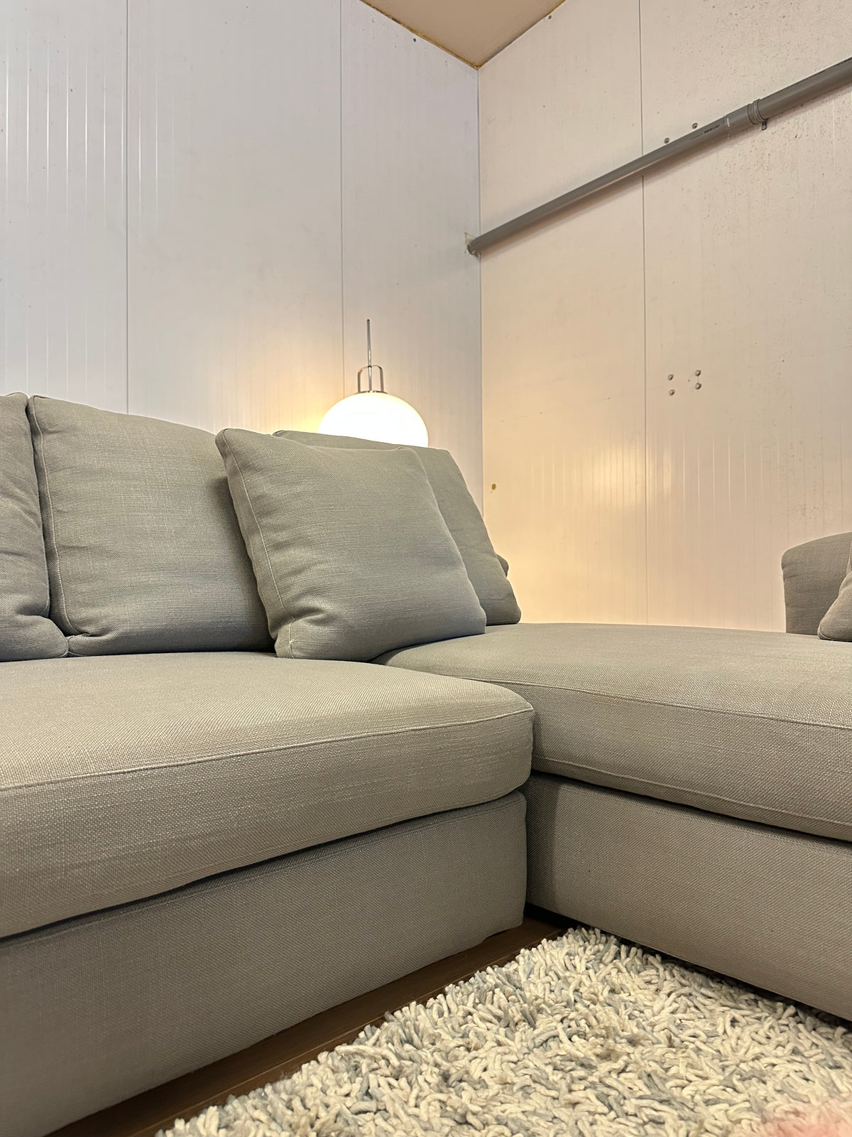 Nieuwstaat Minotti Collar Hoekbank met Minotti Bijzettafel
