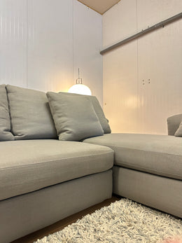 Nieuwstaat Minotti Collar Hoekbank met Minotti Bijzettafel