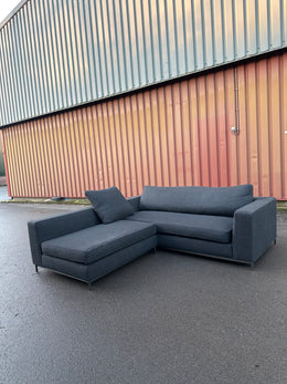 Minotti Zwarte Hoekbank ~ Nieuwprijs €15.000
