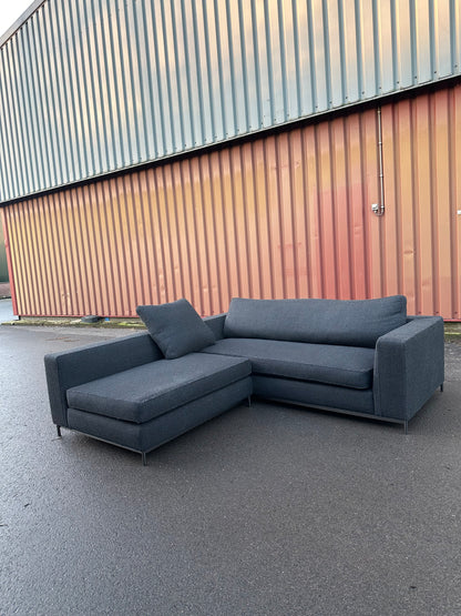 Minotti Zwarte Hoekbank ~ Nieuwprijs €15.000