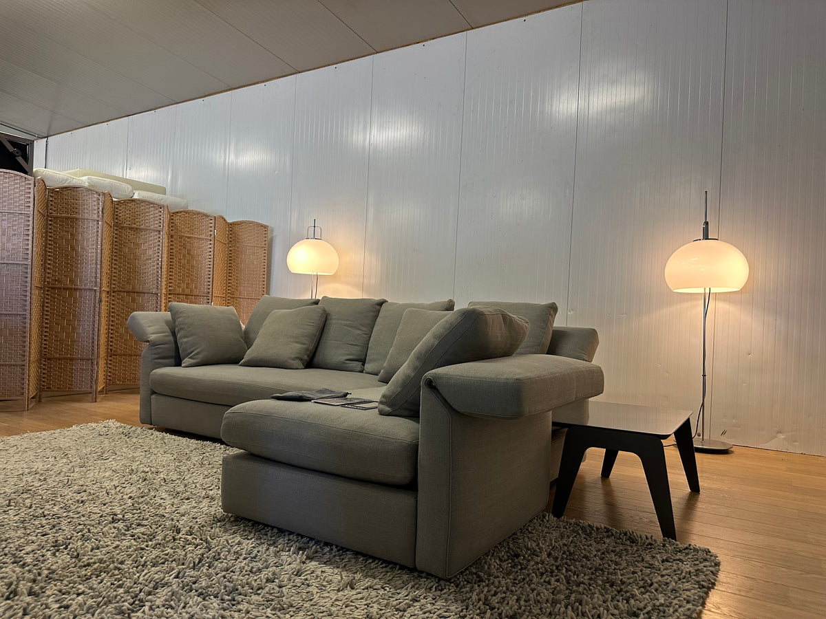 Nieuwstaat Minotti Collar Hoekbank met Minotti Bijzettafel