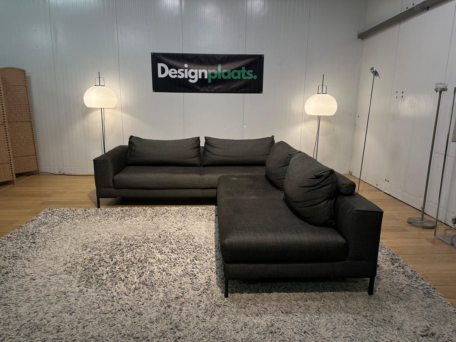 Antraciet Aikon Lounge Hoekbank – Design on Stock
