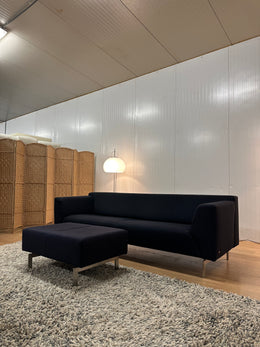 Rolf Benz Linea 3-Zitsbank met Hocker