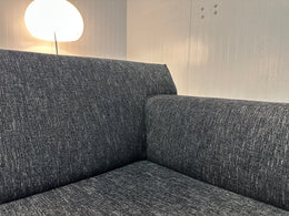 Design on stock Bloq Hoekbank met hocker - Zwart gemêleerd