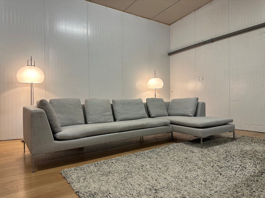 B&B Italia Charles hoekbank Grijs ~ Nieuwprijs €8.000