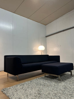 Rolf Benz Linea 3-Zitsbank met Hocker