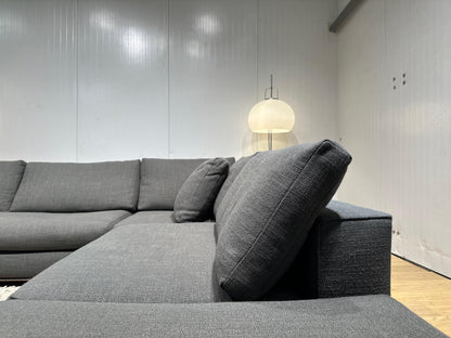 ZGAN Minotti Hamilton Hoekbank Donkergrijs - NP: 25k