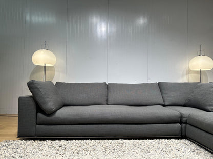 ZGAN Minotti Hamilton Hoekbank Donkergrijs - NP: 25k