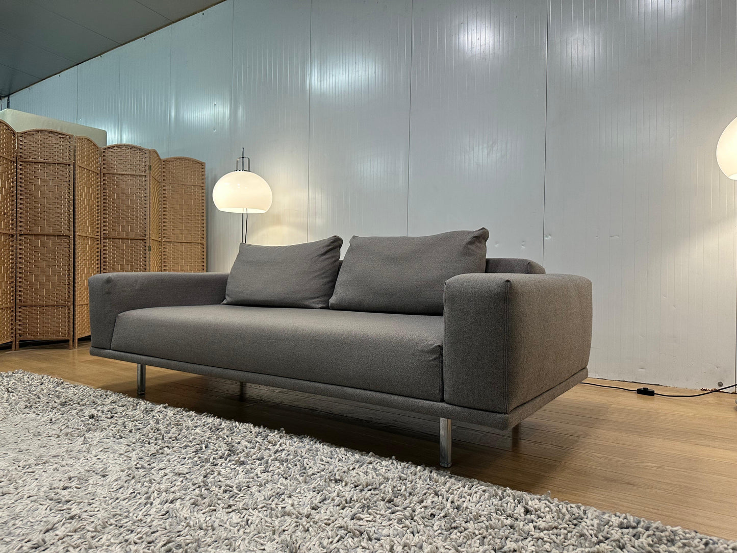 Grijze Design on Stock Cascade 3-zits Bank – Ploegwool