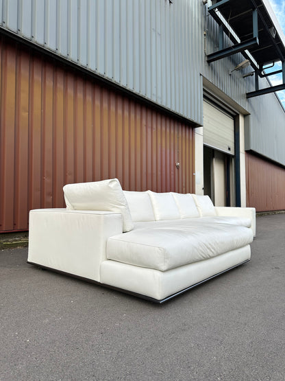 ZGAN Minotti Hamilton | Wit Leer | NP: €30.000