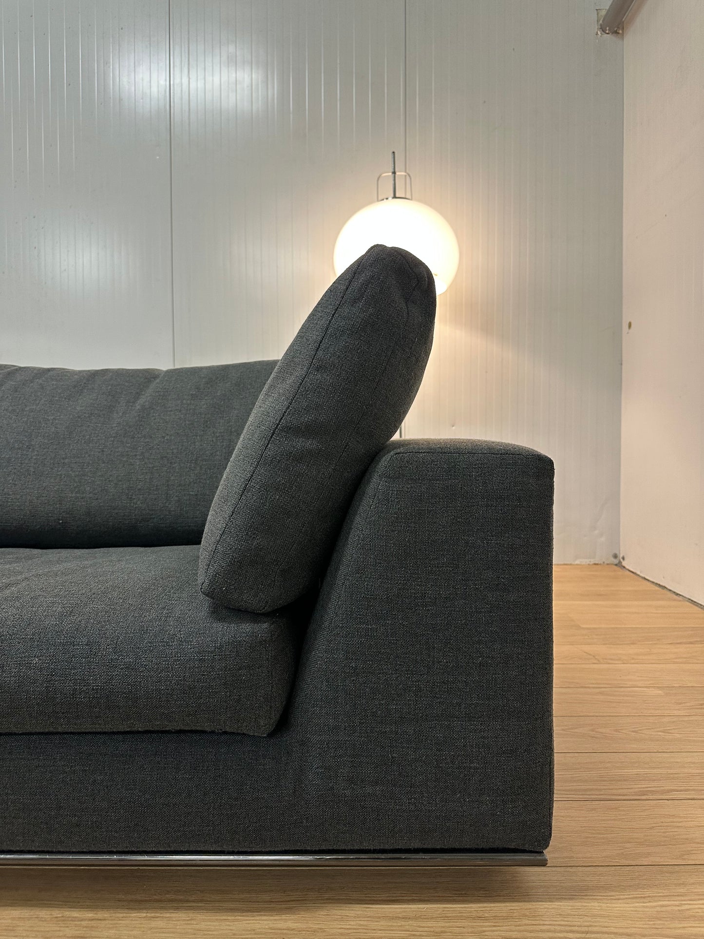 ZGAN Minotti Hoekbank 3-Delig Wol | Donkergrijs | Topstaat