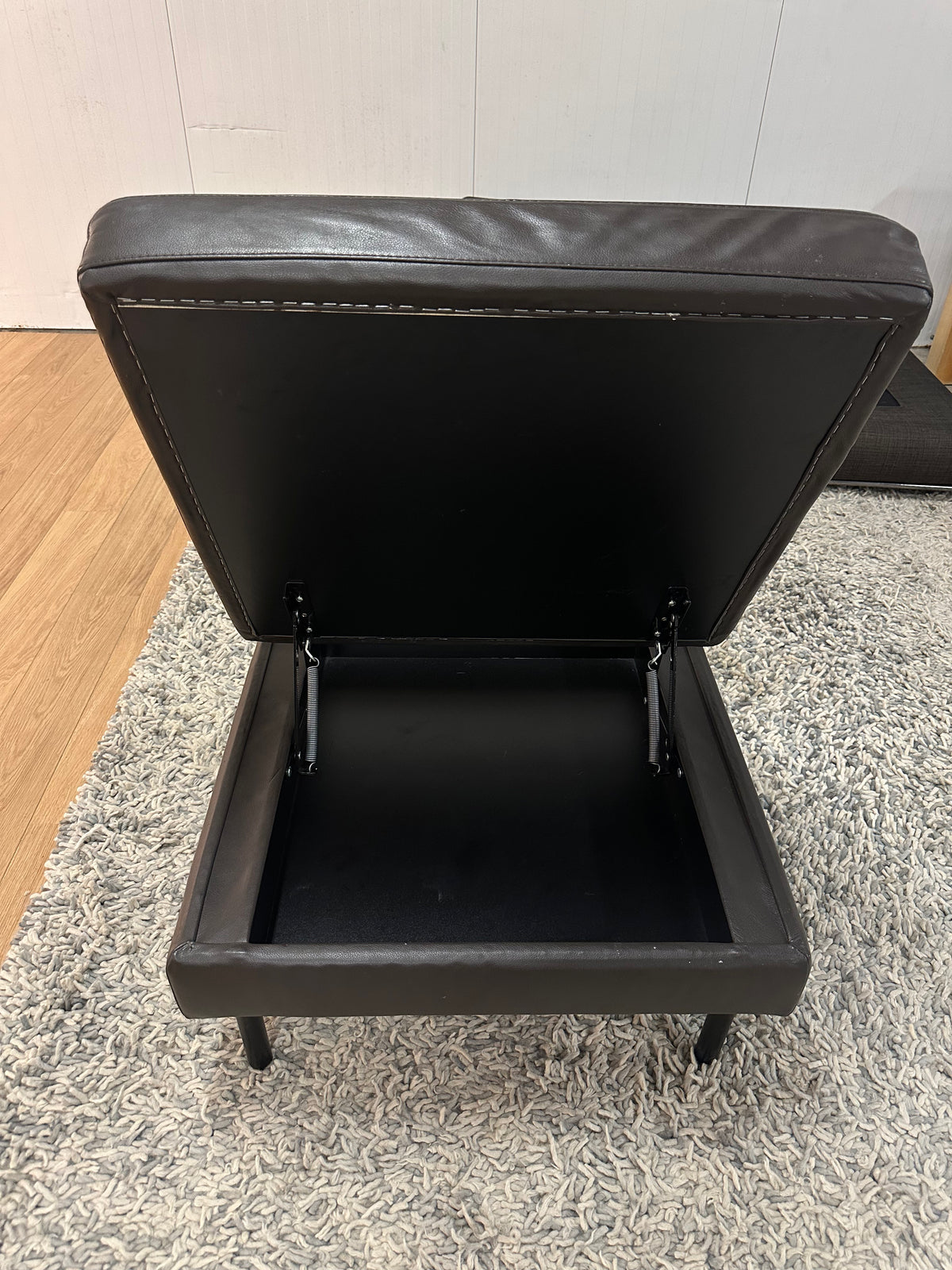 Bolia Hocker Bruin Leer | Met Opbergruimte | Topconditie