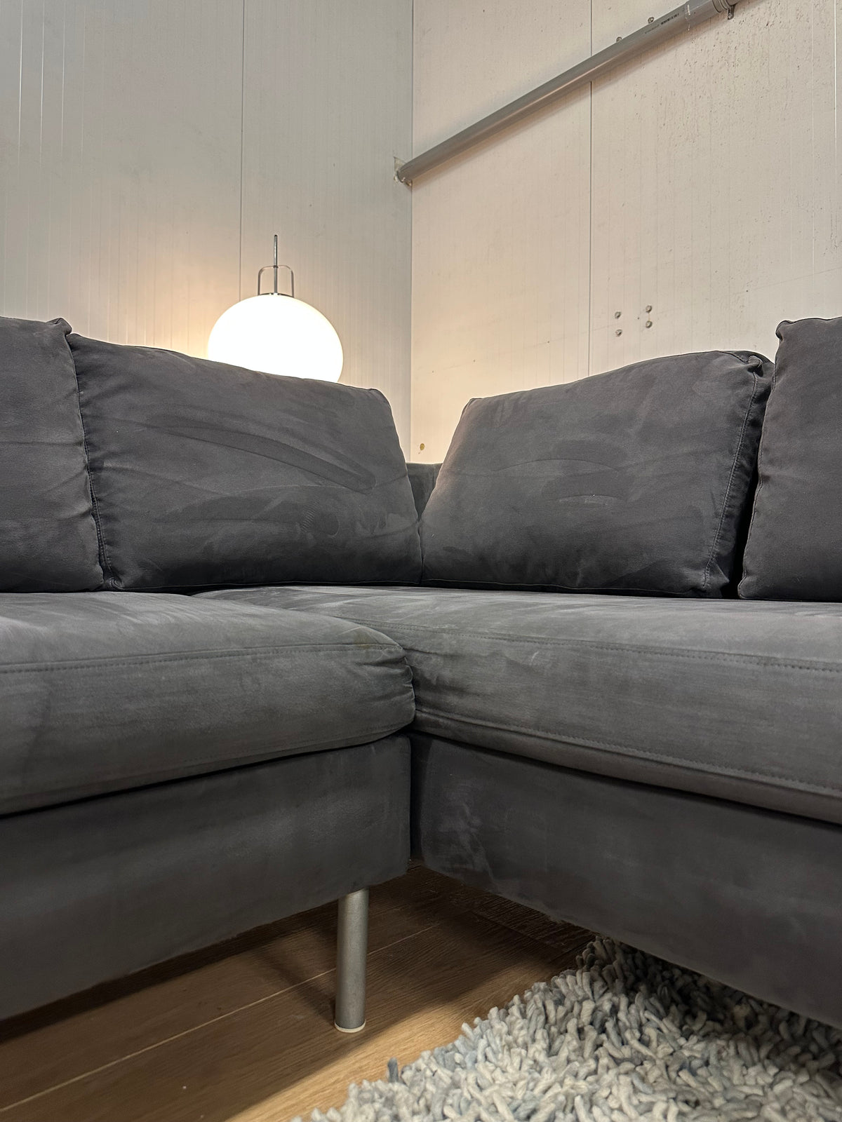 ZGAN Ewald Schillig Hoekbank Antraciet Alcantara Luxe Design