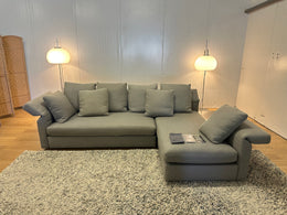 Nieuwstaat Minotti Collar Hoekbank met Minotti Bijzettafel