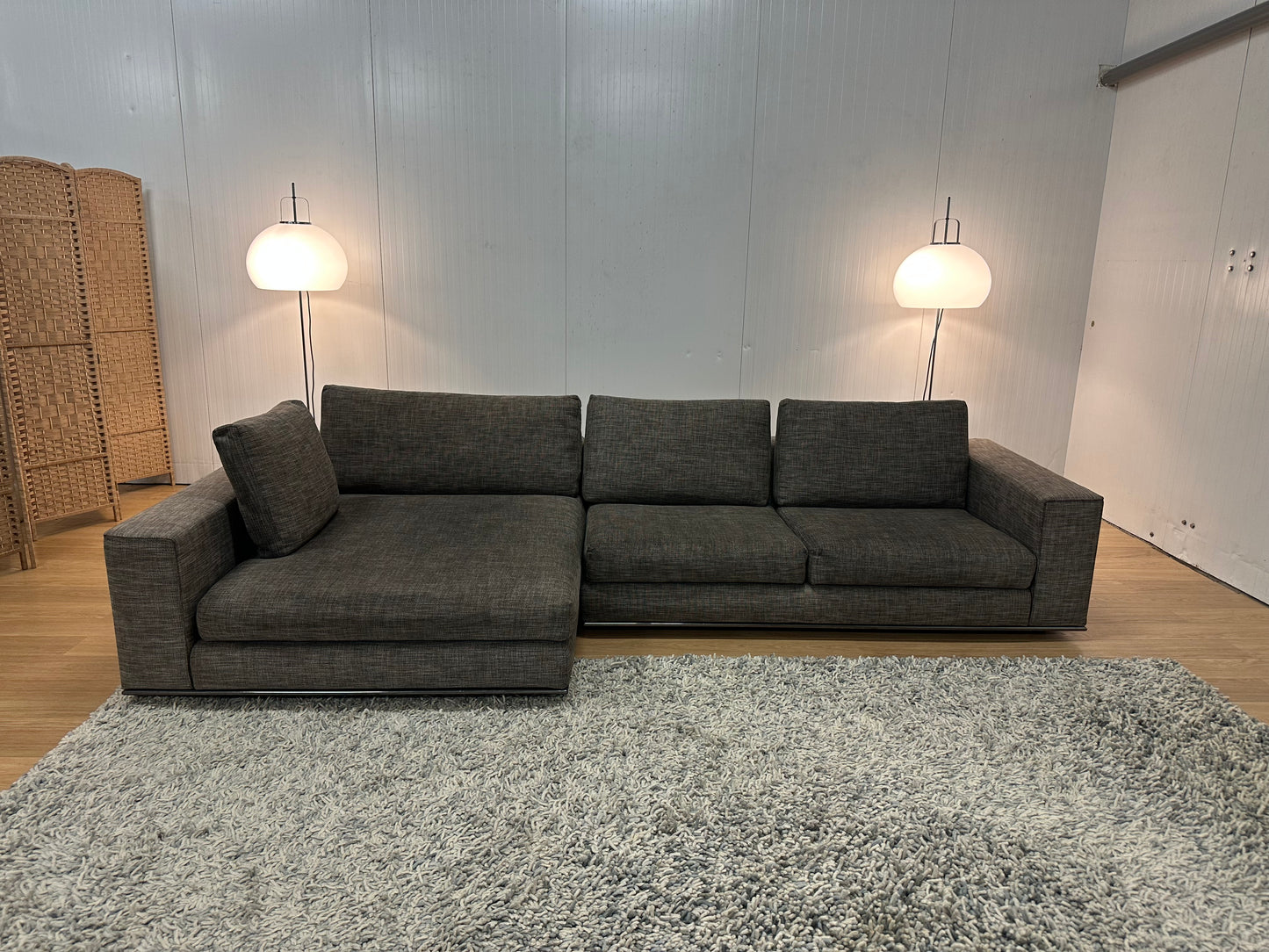 Minotti Hamilton Hoekbank Bruin-Grijs Gemêleerd NP: €24.000
