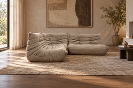 NIEUW Ligne Roset Togo 3-Delige Set Taupe + GARANTIE